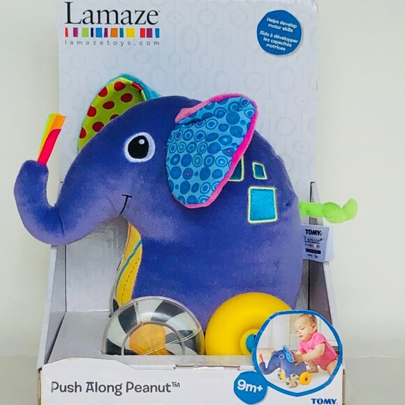 New in Box Lamaze  Push Along Peanut Elephant 9 Months + - Picture 9 of 15